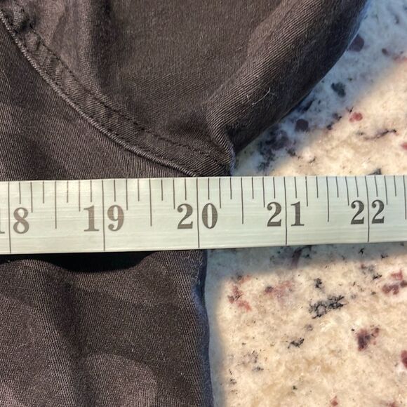 Democracy Womens Camouflage Full Zip Snap Drawstring Jacket Black Gray Small - Picture 7 of 8